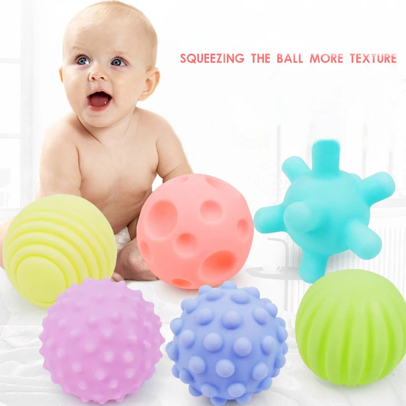 Baby Toys Tactile Play Ball Baby Games 0 12 Months Newborns Educational Sensory Development Toys Soft Touch Hand Grasping Ball