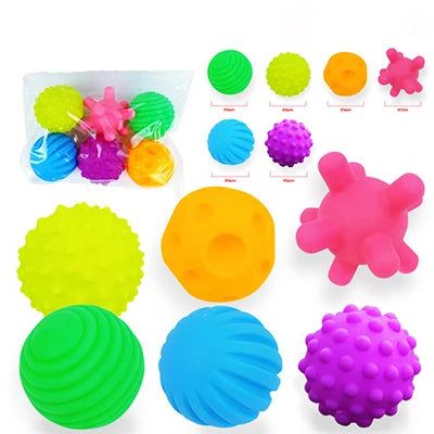 Baby Toys Tactile Play Ball Baby Games 0 12 Months Newborns Educational Sensory Development Toys Soft Touch Hand Grasping Ball