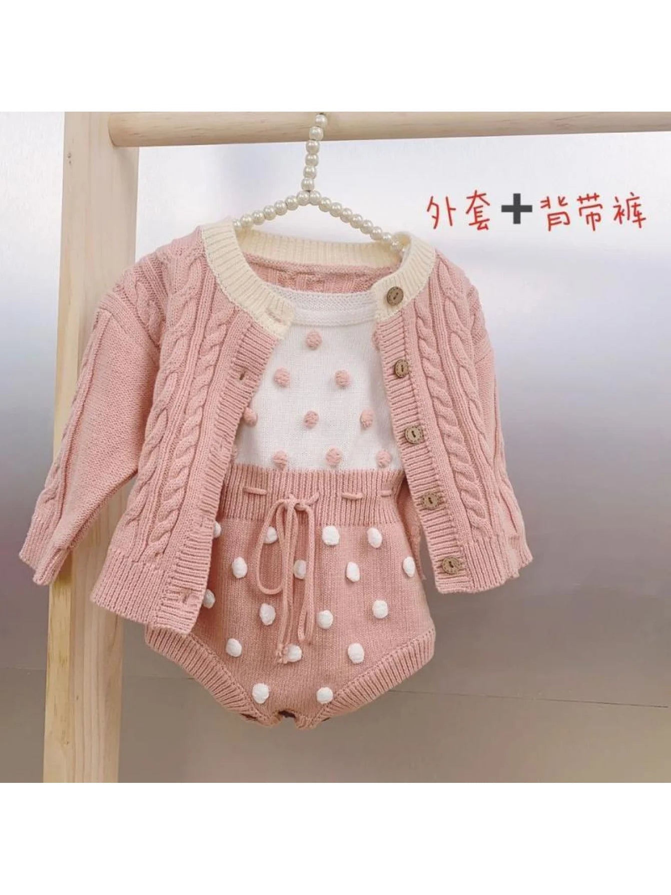 Baby Clothes, Autumn and Winter Clothing, Stylish Knitted Jackets and Sweaters for Baby Girls, Hand-Knitted Spring and Autumn Romper Suits