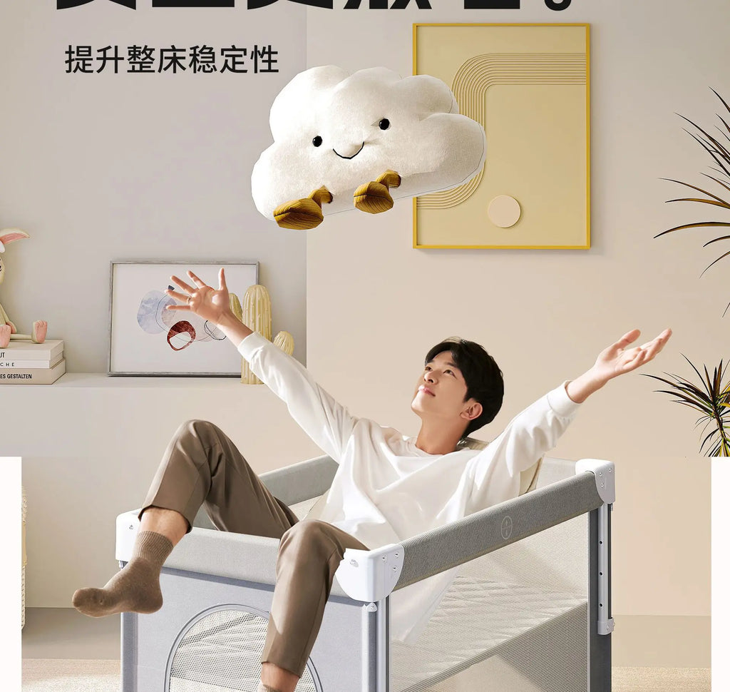 Baby Bed Portable Baby Cribs with Diaper Table Baby Sleep Cradle Multifunctional Playpen Crib