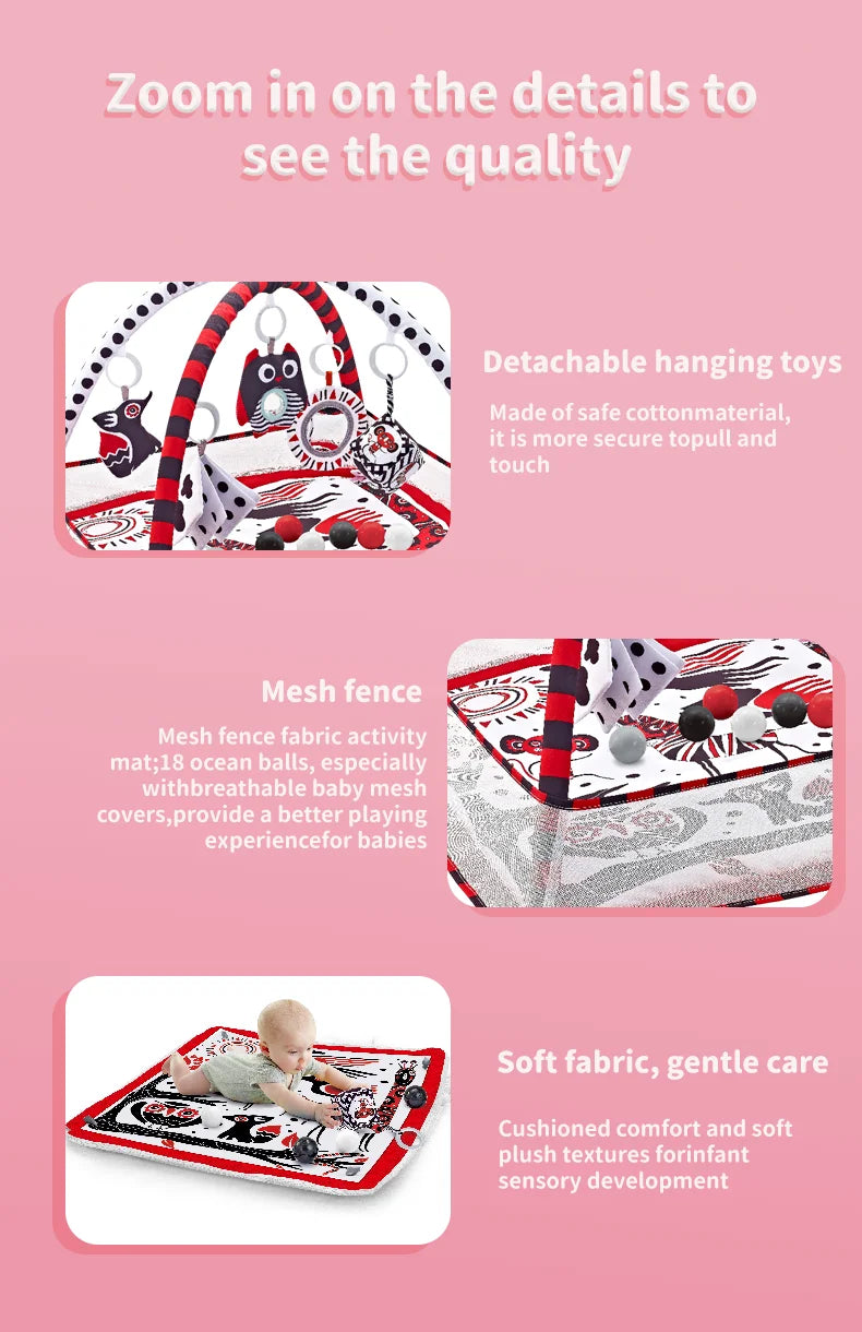 Baby Early Education Toys Mat Infant Fitness Gym Activity Center Play Mat Toys Cognitive Development Puzzle Newborn Toys Gift