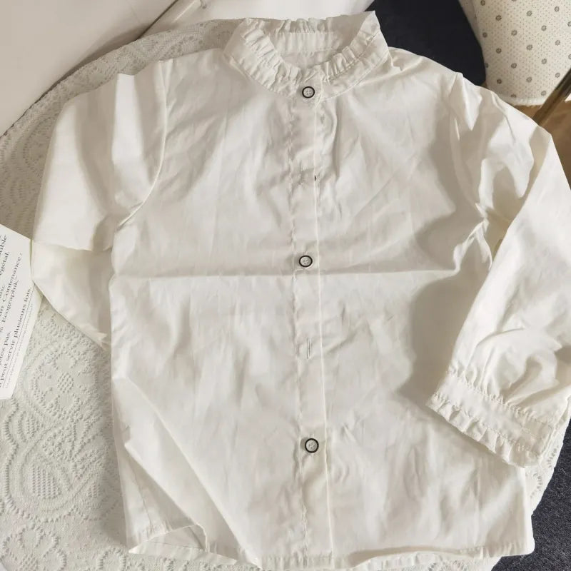 Fashion Baby Girl Clothes Set Shirt+Vest Dress 2PCS Infant Toddler Child Blouse For School Baby Uniform Clothing Suit 1-7Y