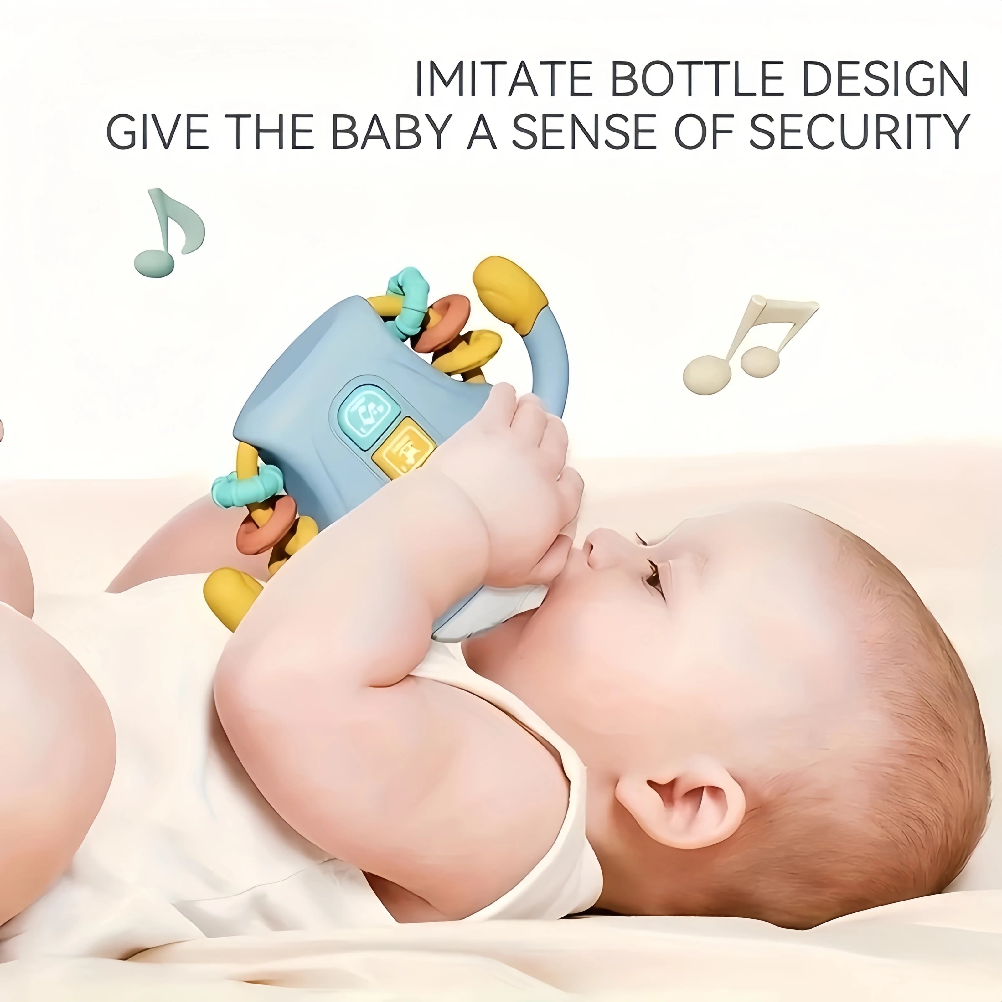 Electronic baby bottle-shaped toys/rattle toys/musical toys, songs/English words, suitable for babies over 18 months old, birthd