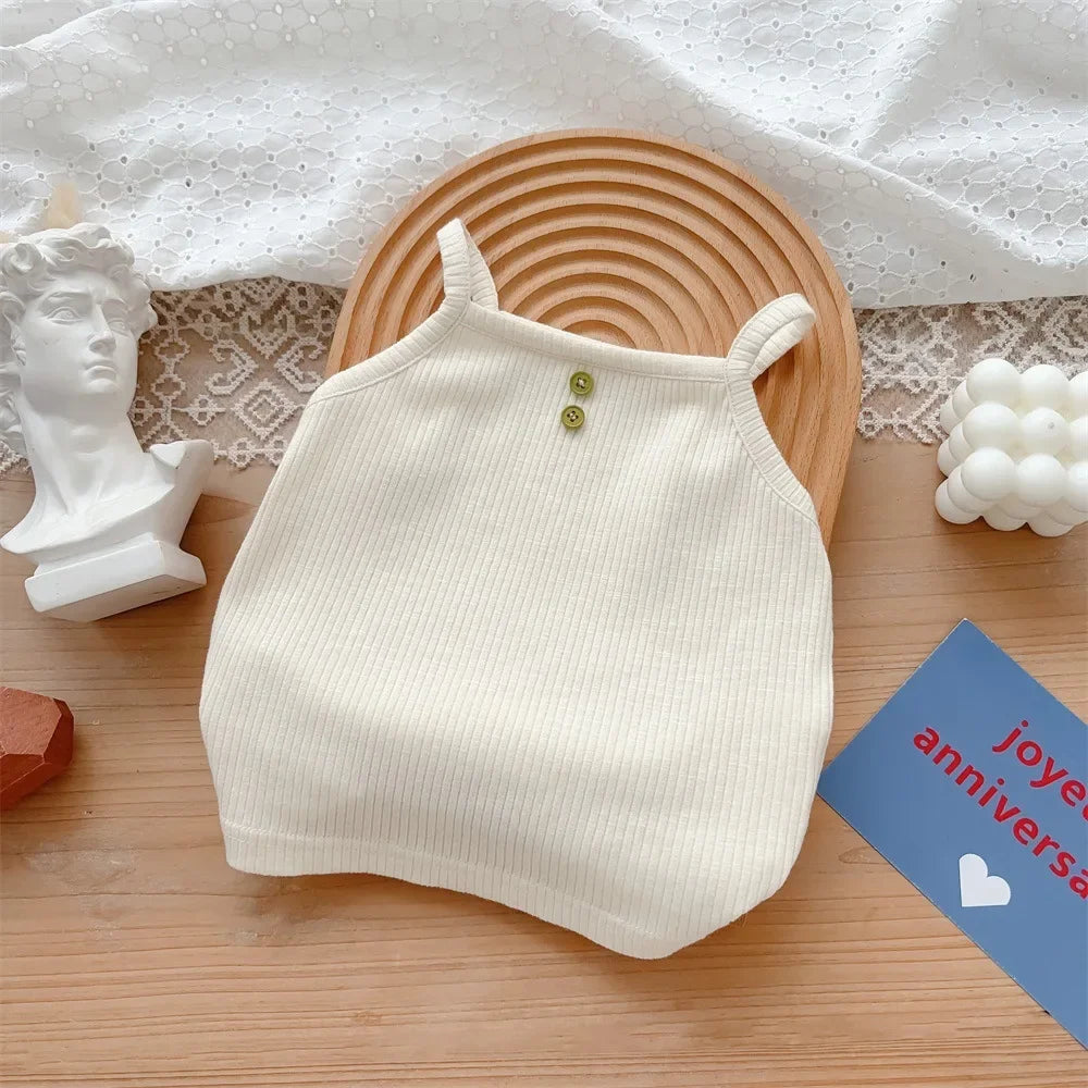 Baby Clothing 2025 Summer New Style 1-3 Year Old Female Baby Sweet Bow Two Piece Set Thin Outerwear