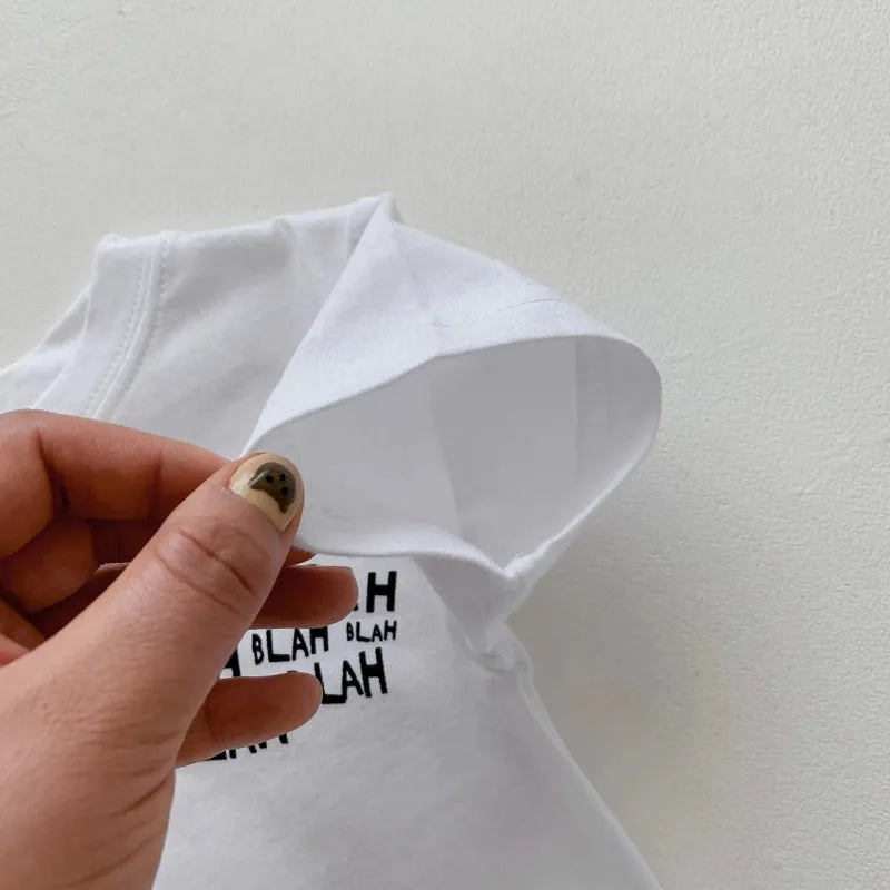 2024 Summer Baby Clothing Set Toddler Girls Clothes Suit Infant Tee and Denim Overall  Boys Outfit