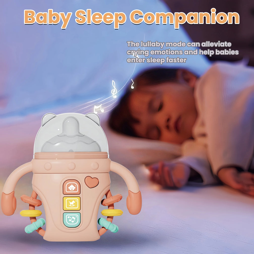 Electronic baby bottle-shaped toys/rattle toys/musical toys, songs/English words, suitable for babies over 18 months old, birthd