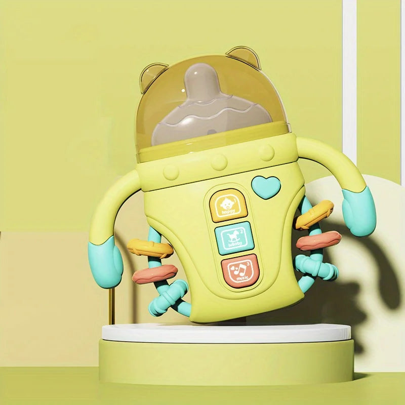 1pc Baby Musical Feeding Bottle Pacifier Newborn Soft Teether Rattles Educational Toy Mobile Rattles Toys Soothing Vocal Music