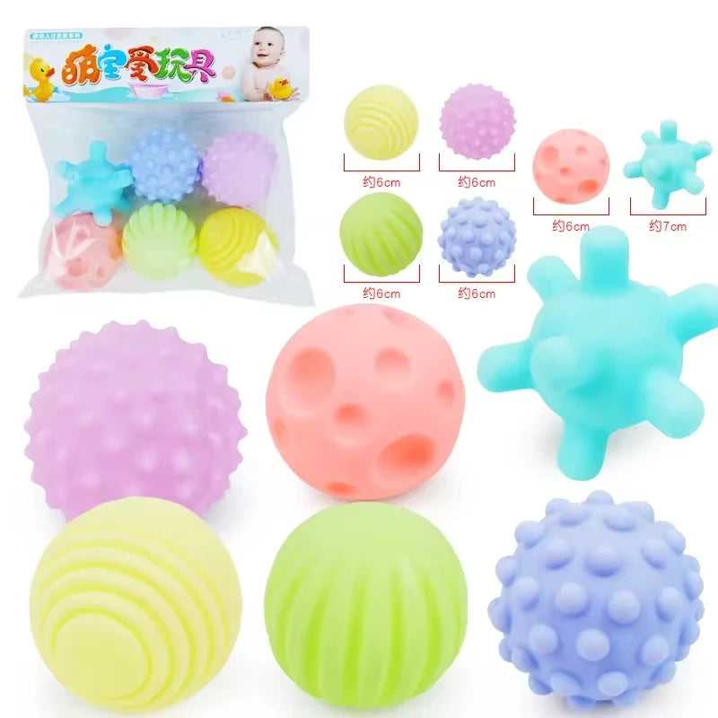 Baby Toys Tactile Play Ball Baby Games 0 12 Months Newborns Educational Sensory Development Toys Soft Touch Hand Grasping Ball