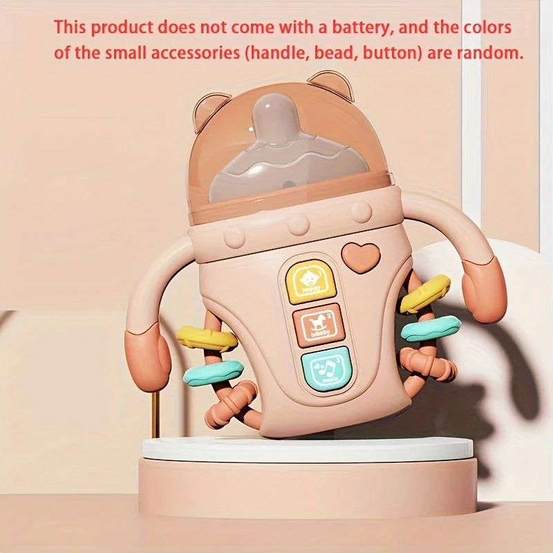 1pc Baby Musical Feeding Bottle Pacifier Newborn Soft Teether Rattles Educational Toy Mobile Rattles Toys Soothing Vocal Music