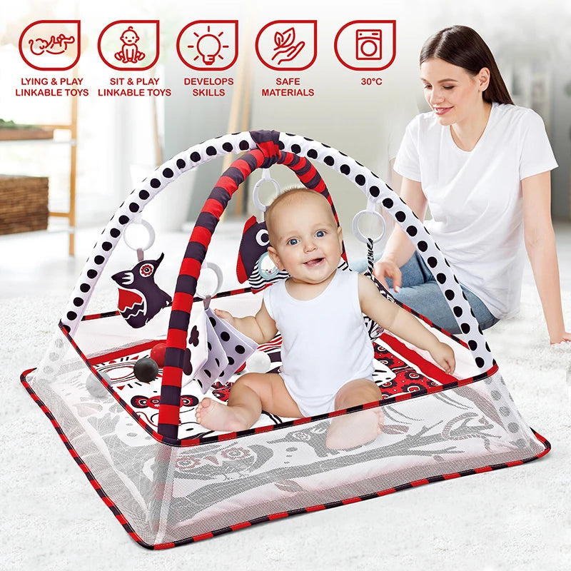 Baby Early Education Toys Mat Infant Fitness Gym Activity Center Play Mat Toys Cognitive Development Puzzle Newborn Toys Gift
