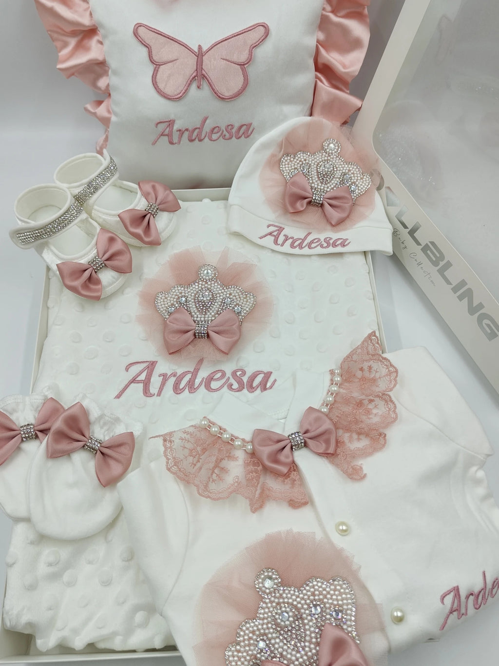 6pcs Newborn Baby Boy Outfits Kids Clothing Real Cotton Infant0 Products Shirt Pants Mittens Receiving Blanket