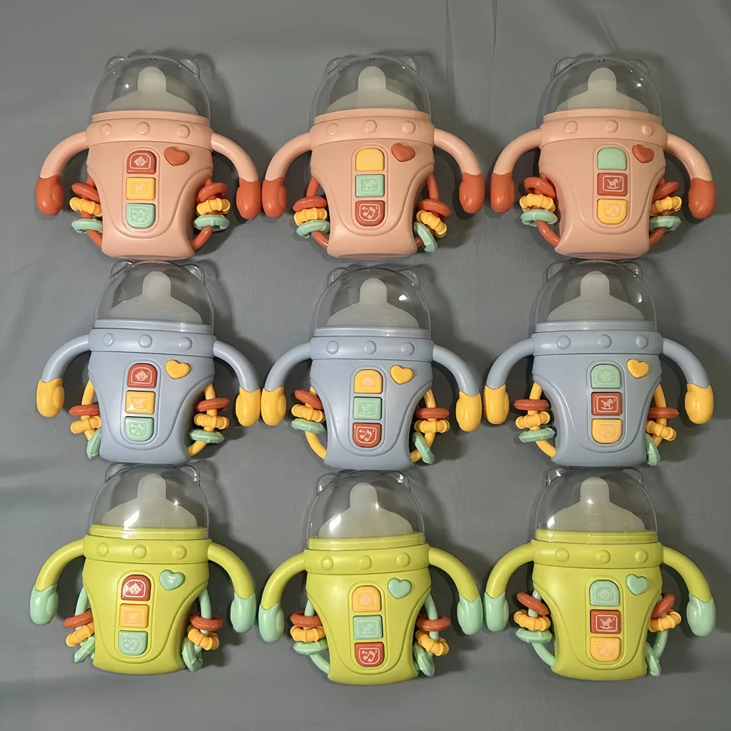 Electronic baby bottle-shaped toys/rattle toys/musical toys, songs/English words, suitable for babies over 18 months old, birthd