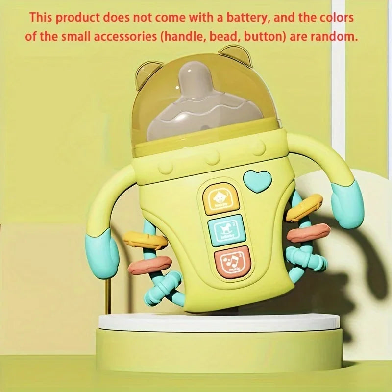 1pc Baby Musical Feeding Bottle Pacifier Newborn Soft Teether Rattles Educational Toy Mobile Rattles Toys Soothing Vocal Music