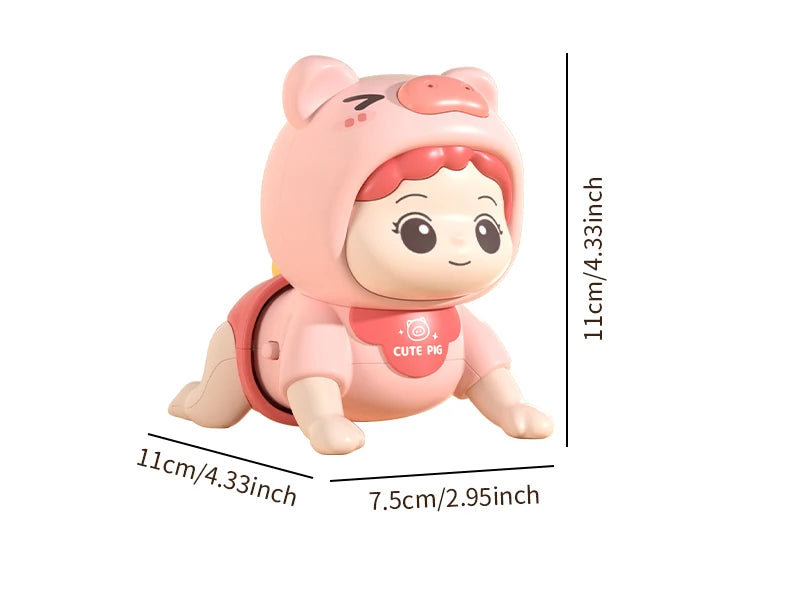 Baby toys learn to crawl guide head up practice training puzzle early education crawling baby sound light music