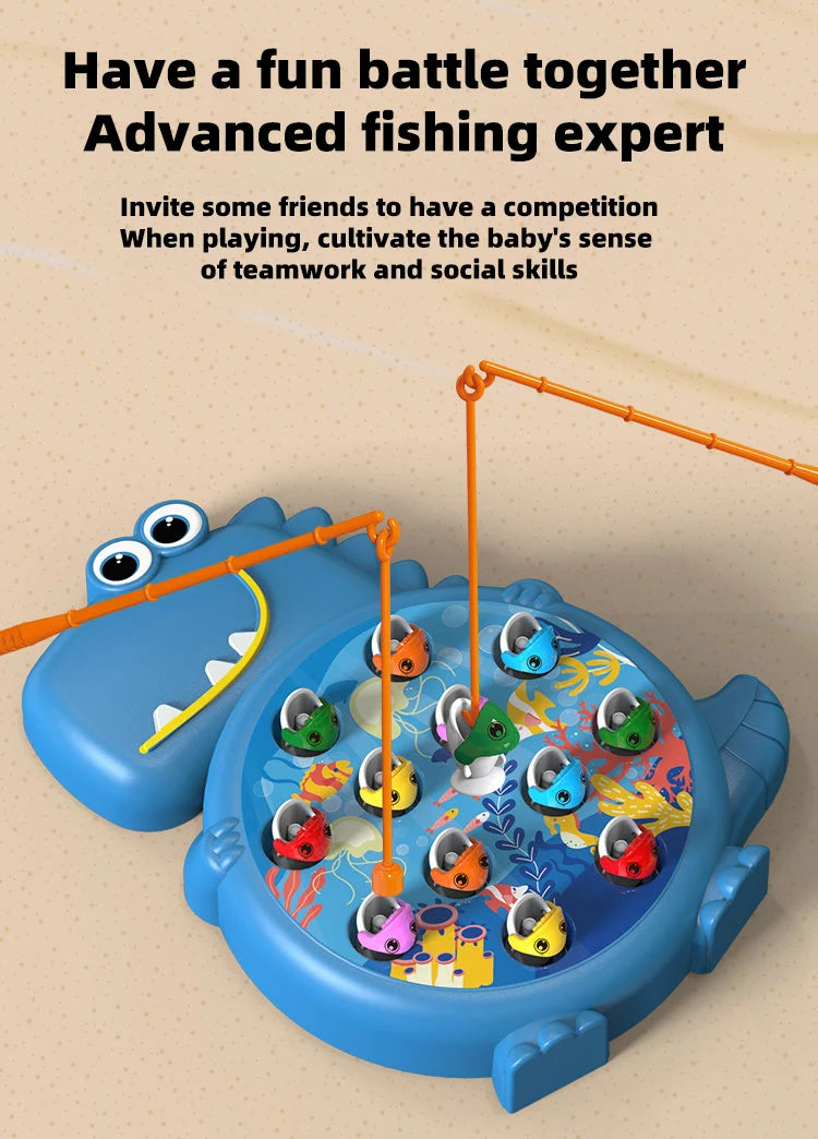 Baby magnetic fishing toys, educational toys, children's first birthday gifts, boys' and girls' intelligence development parent-