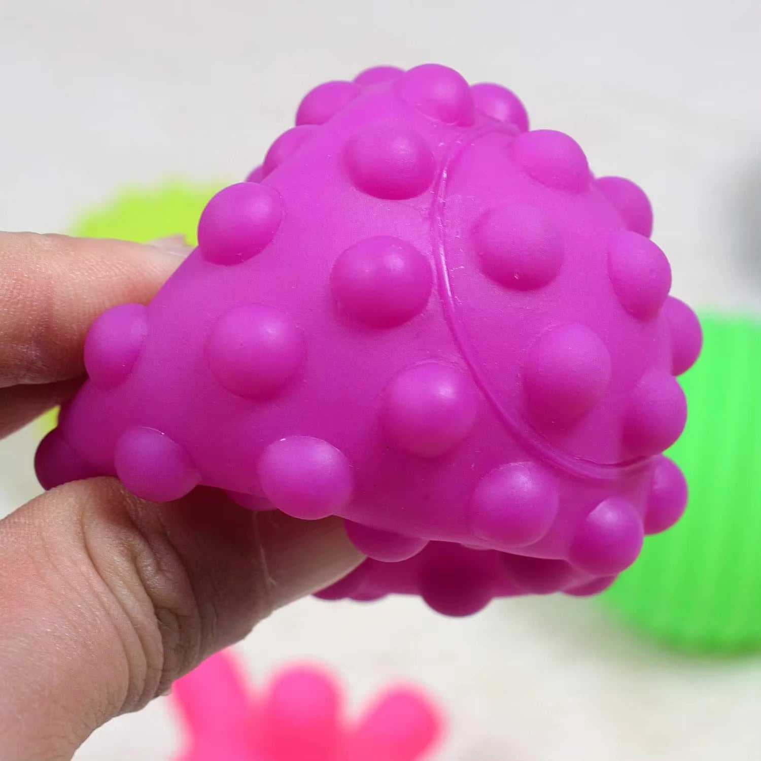 Baby Toys Tactile Play Ball Baby Games 0 12 Months Newborns Educational Sensory Development Toys Soft Touch Hand Grasping Ball