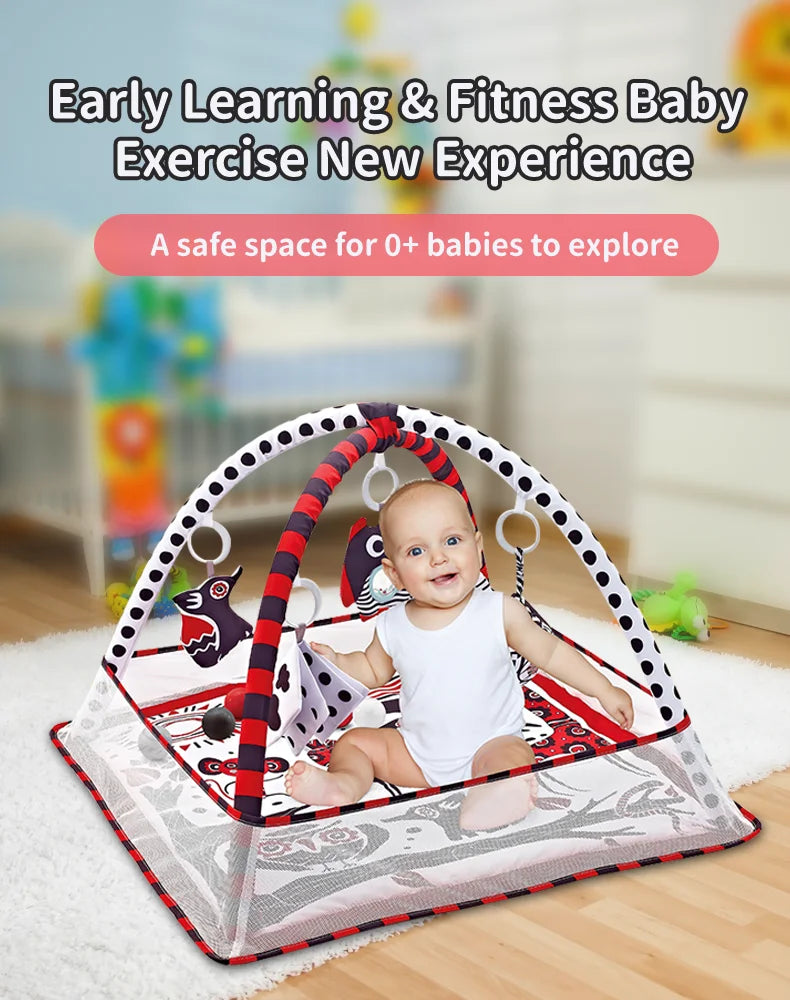 Baby Early Education Toys Mat Infant Fitness Gym Activity Center Play Mat Toys Cognitive Development Puzzle Newborn Toys Gift