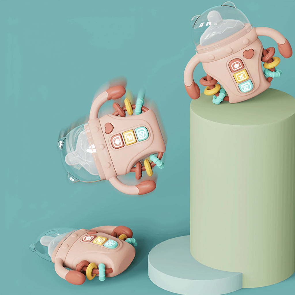 Electronic baby bottle-shaped toys/rattle toys/musical toys, songs/English words, suitable for babies over 18 months old, birthd