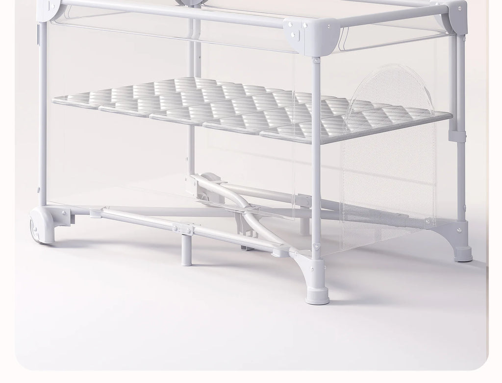 Baby Bed Portable Baby Cribs with Diaper Table Baby Sleep Cradle Multifunctional Playpen Crib