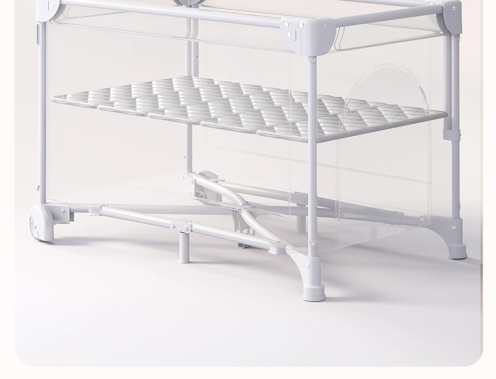 Baby Bed Portable Baby Cribs with Diaper Table Baby Sleep Cradle Multifunctional Playpen Crib