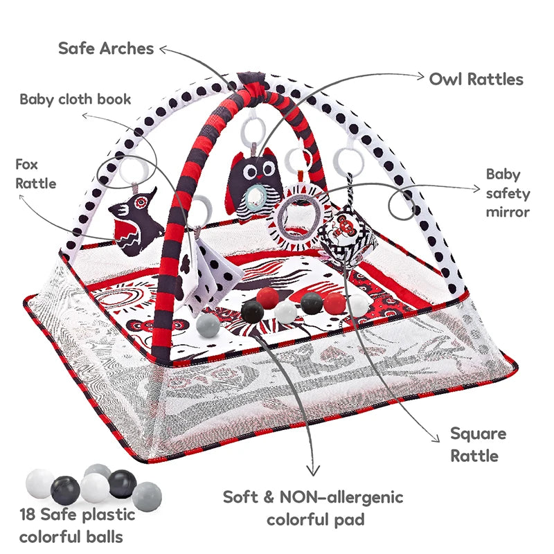 Baby Early Education Toys Mat Infant Fitness Gym Activity Center Play Mat Toys Cognitive Development Puzzle Newborn Toys Gift